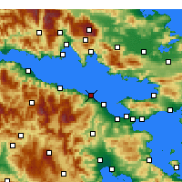 Nearby Forecast Locations - Xylokastro - Kaart