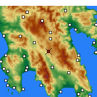 Nearby Forecast Locations - Kollines - Kaart