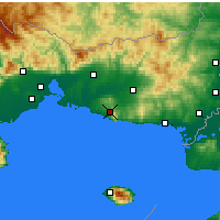 Nearby Forecast Locations - Maroneia - Kaart
