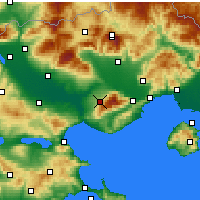 Nearby Forecast Locations - Rodolivos - Kaart