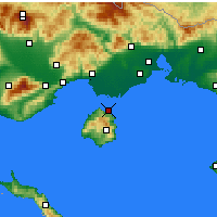 Nearby Forecast Locations - Thasos - Kaart