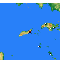Nearby Forecast Locations - Agios Kirykos - Kaart