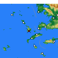 Nearby Forecast Locations - Kalymnos - Kaart