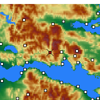 Nearby Forecast Locations - Lidoriki - Kaart