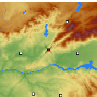 Nearby Forecast Locations - Plasencia - Kaart
