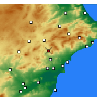 Nearby Forecast Locations - Elda - Kaart