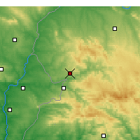 Nearby Forecast Locations - Oliva de la Frontera - Kaart