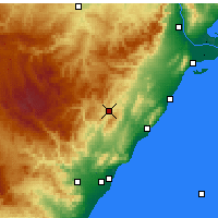 Nearby Forecast Locations - Albocàsser - Kaart
