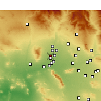Nearby Forecast Locations - Glendale - Kaart