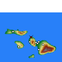 Nearby Forecast Locations - Lahaina/Maui - Kaart