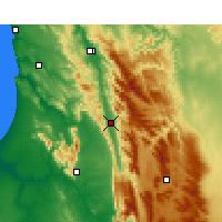 Nearby Forecast Locations - Citrusdal - Kaart