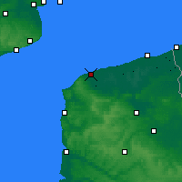 Nearby Forecast Locations - Calais - Kaart