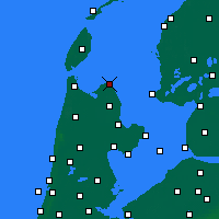 Nearby Forecast Locations - Den Oever - Kaart