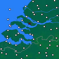 Nearby Forecast Locations - Oostflakkee - Kaart