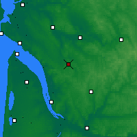 Nearby Forecast Locations - Jonzac - Kaart