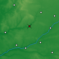 Nearby Forecast Locations - Vendôme - Kaart