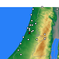 Nearby Forecast Locations - Rehovot - Kaart