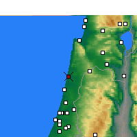 Nearby Forecast Locations - Hadera - Kaart