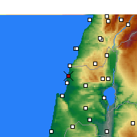 Nearby Forecast Locations - Naharia - Kaart