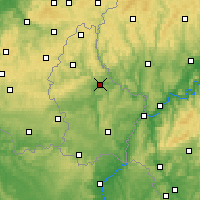Nearby Forecast Locations - Diekirch - Kaart