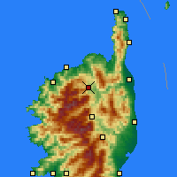 Nearby Forecast Locations - Castifao - Kaart