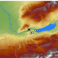 Nearby Forecast Locations - Choedzjand - Kaart