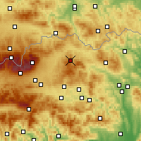 Nearby Forecast Locations - Nová Ľubovňa - Kaart