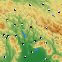 Nearby Forecast Locations - Zbudská Belá - Kaart
