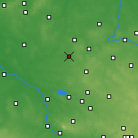 Nearby Forecast Locations - Kluczbork - Kaart