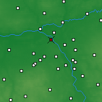 Nearby Forecast Locations - Łomianki - Kaart