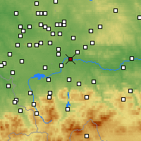 Nearby Forecast Locations - Oświęcim - Kaart