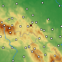Nearby Forecast Locations - Wałbrzych - Kaart