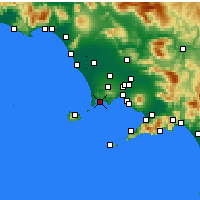 Nearby Forecast Locations - Pozzuoli - Kaart