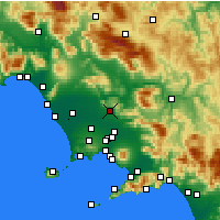 Nearby Forecast Locations - Caserta - Kaart
