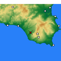 Nearby Forecast Locations - Vittoria - Kaart