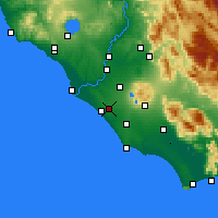 Nearby Forecast Locations - Pomezia - Kaart