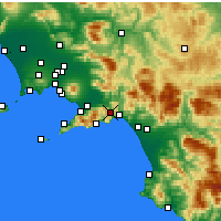 Nearby Forecast Locations - Cava de' Tirreni - Kaart