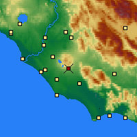 Nearby Forecast Locations - Velletri - Kaart