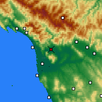 Nearby Forecast Locations - Lucca - Kaart