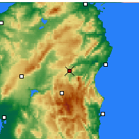 Nearby Forecast Locations - Nuoro - Kaart