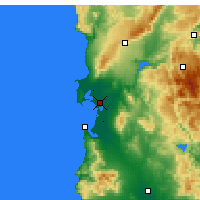 Nearby Forecast Locations - Oristano - Kaart