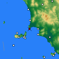 Nearby Forecast Locations - Piombino - Kaart