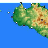 Nearby Forecast Locations - Marinella di Selinunte - Kaart