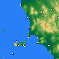 Nearby Forecast Locations - San Vincenzo - Kaart