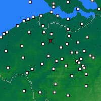 Nearby Forecast Locations - Zomergem - Kaart