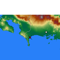 Nearby Forecast Locations - Puerto Armuelles - Kaart