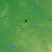 Nearby Forecast Locations - Wieluń - Kaart