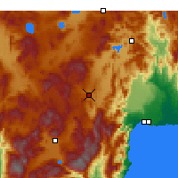 Nearby Forecast Locations - Korkuteli - Kaart
