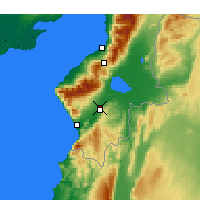 Nearby Forecast Locations - Antiochië - Kaart