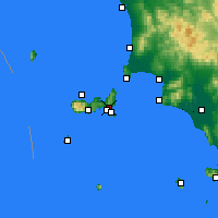Nearby Forecast Locations - Porto Azzurro - Kaart